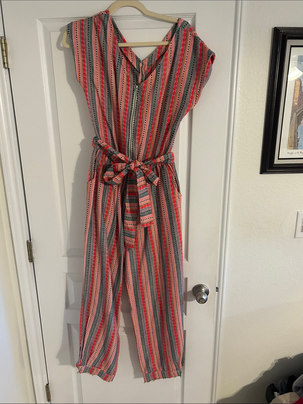 Incredible woven open back romper